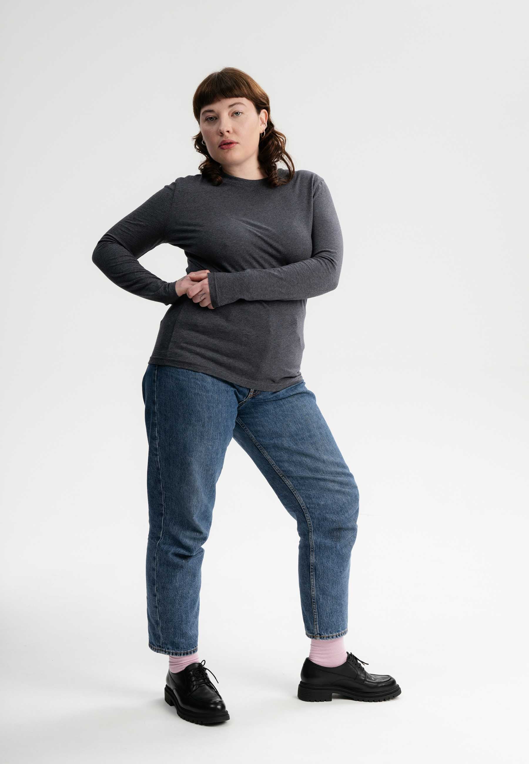 Basic Langarmshirt Style DHIVYA - Image 30