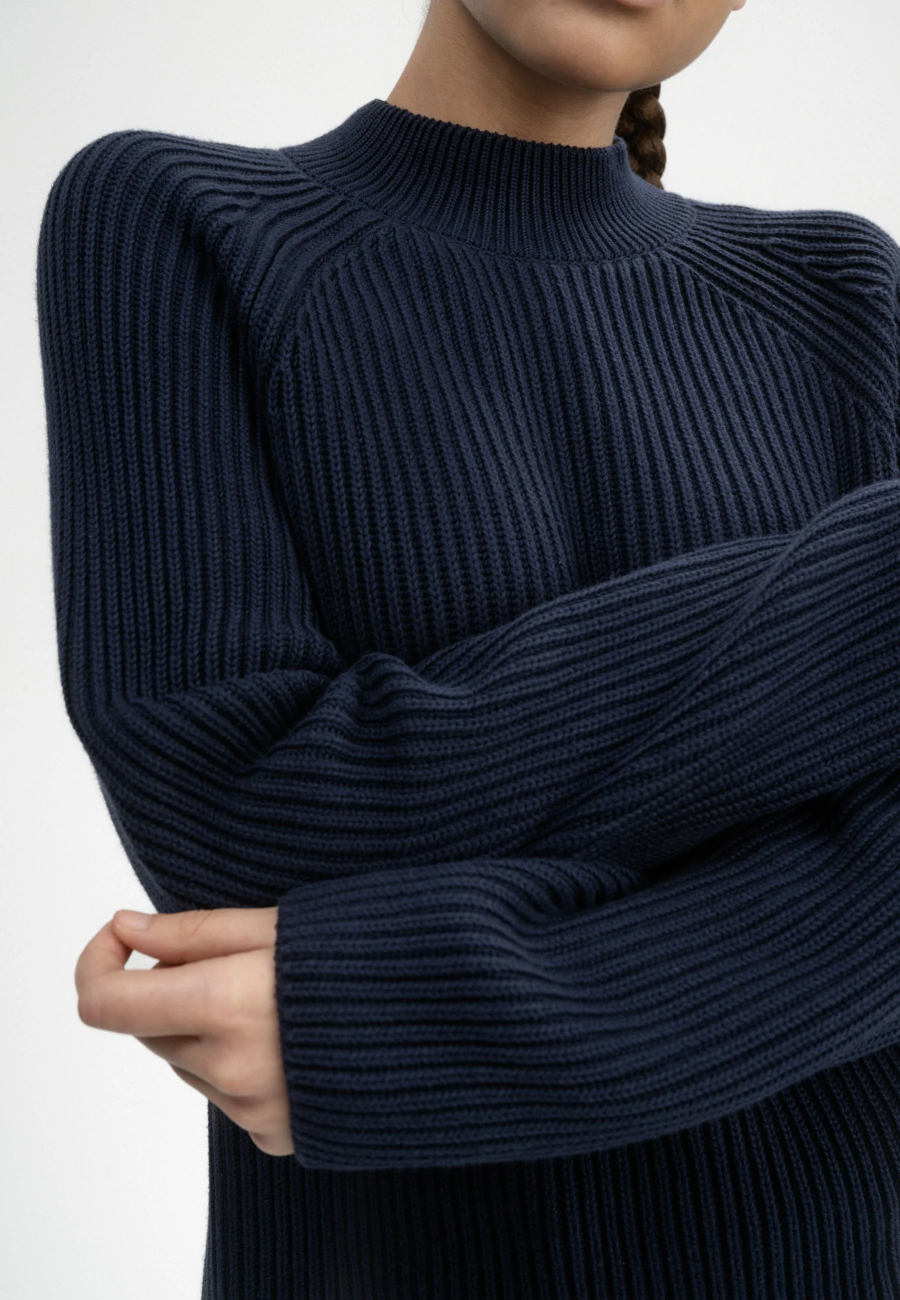 Rippstrick Stehkragenpullover Style ANALAH - Image 14