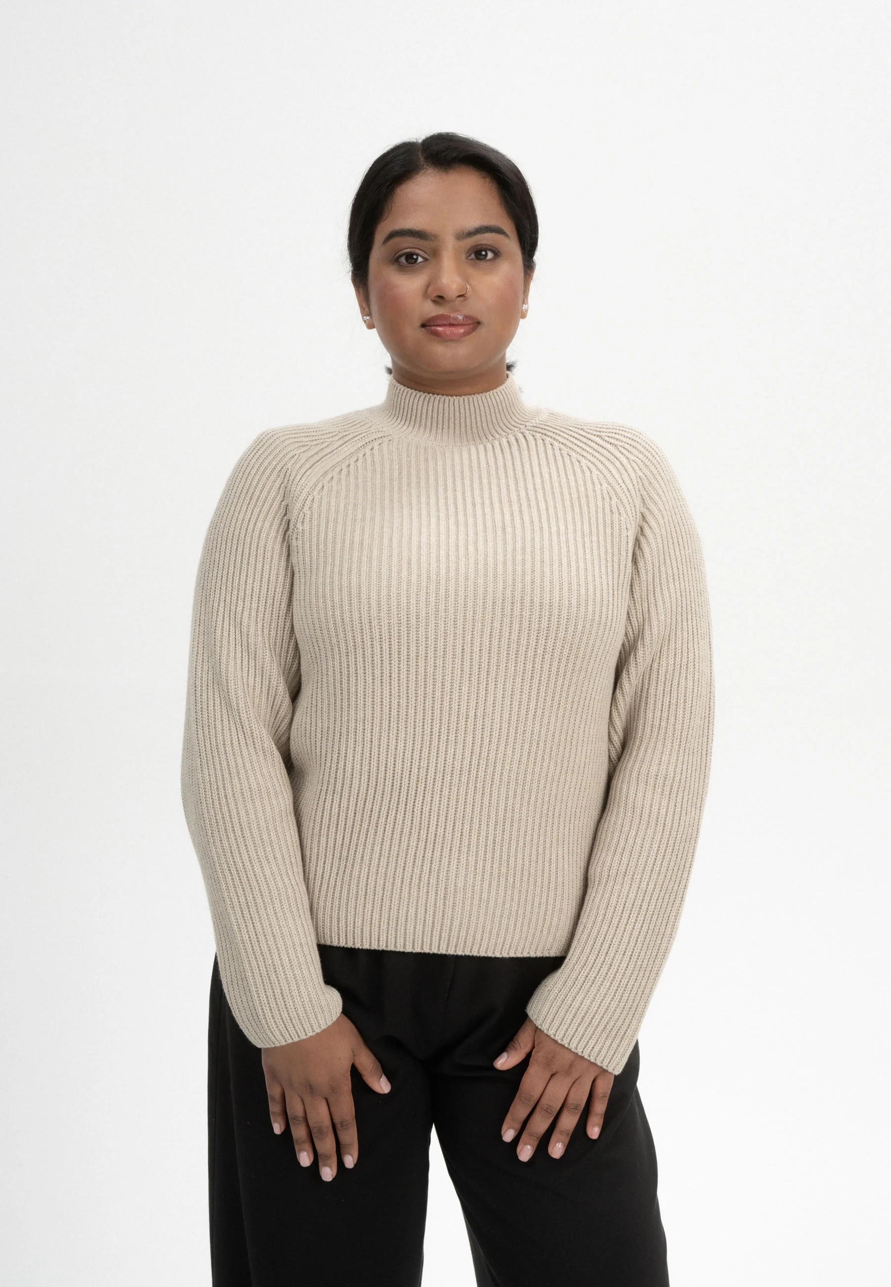 Rippstrick Stehkragenpullover Style ANALAH - Image 16