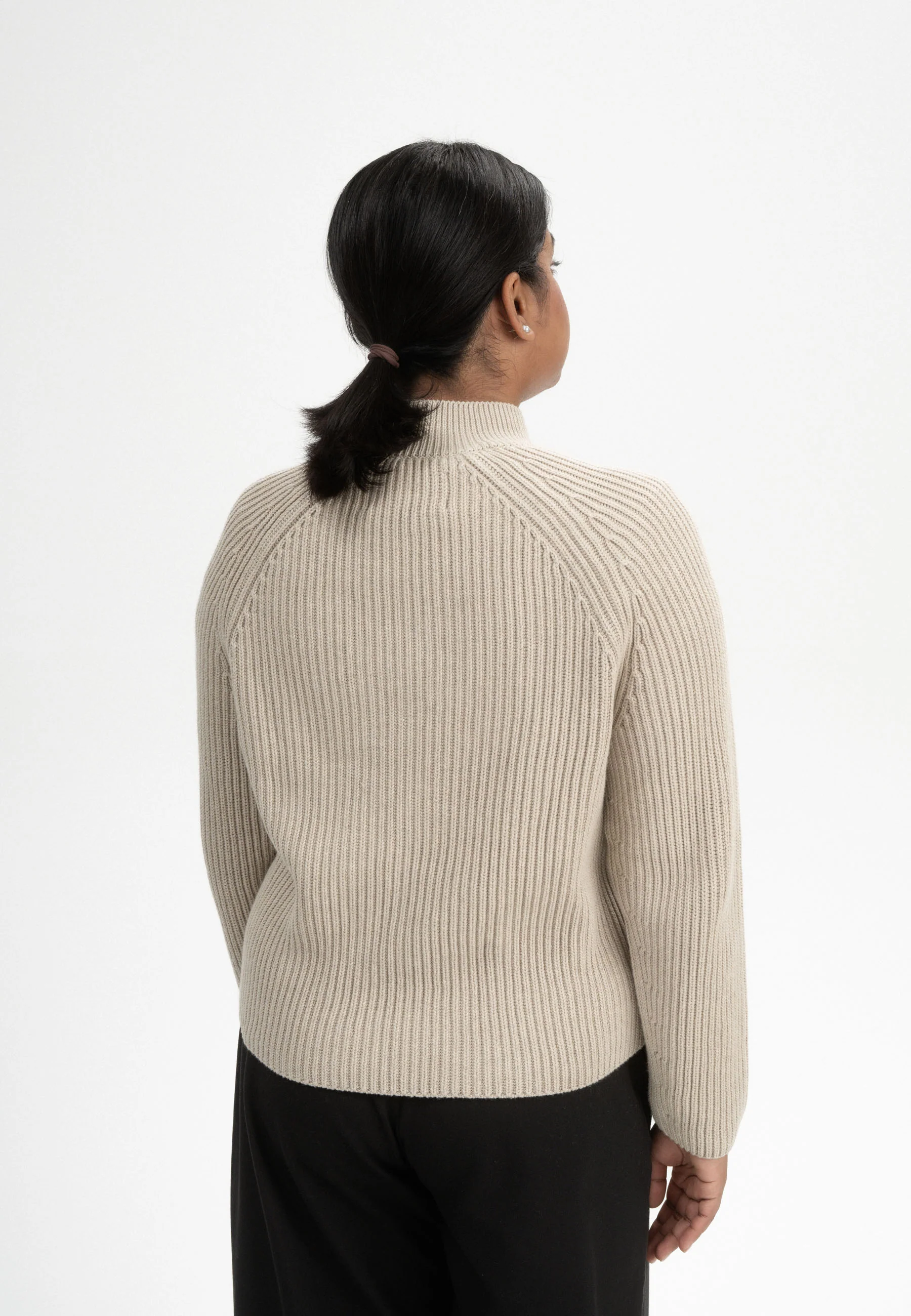 Rippstrick Stehkragenpullover Style ANALAH - Image 17