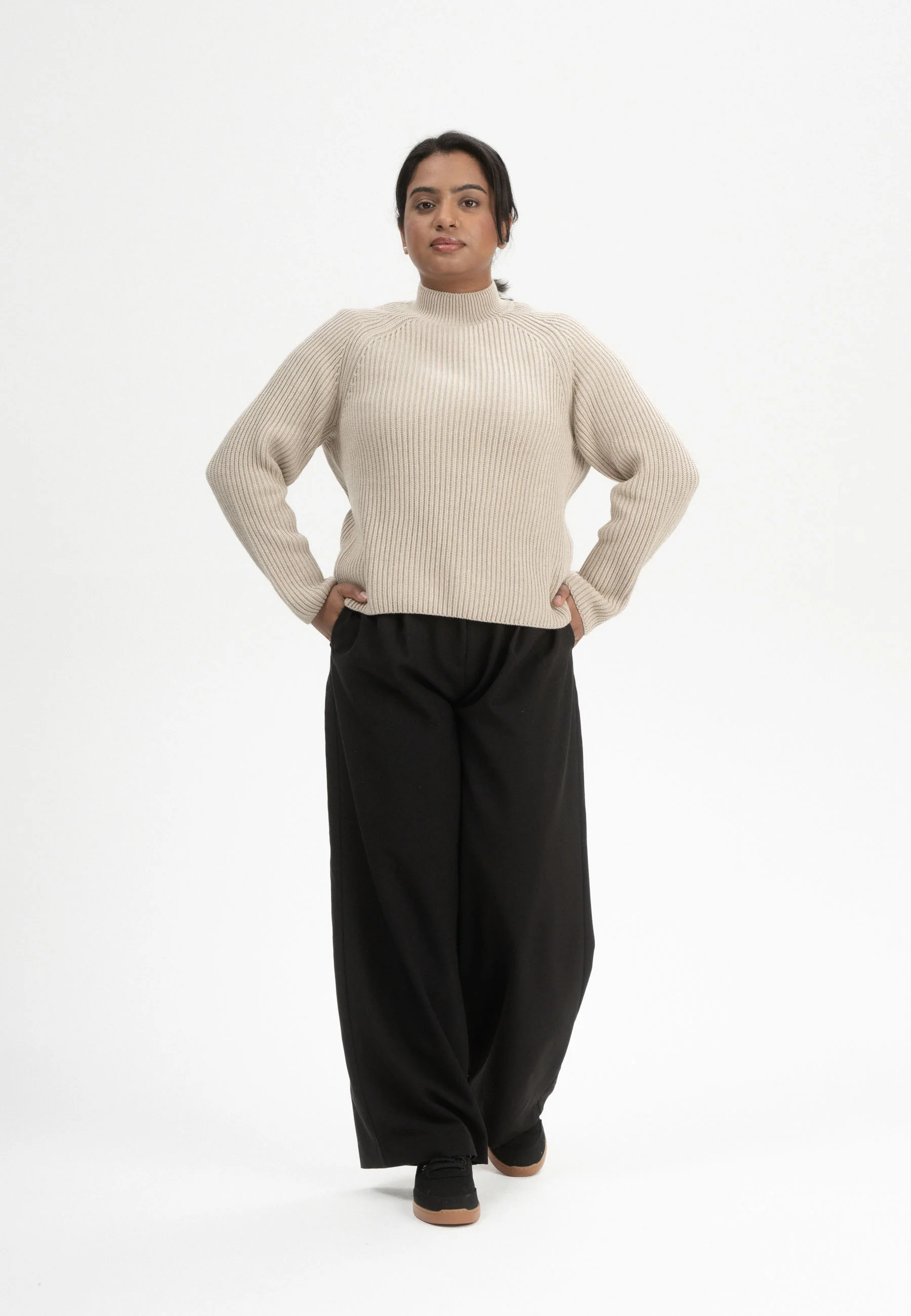 Rippstrick Stehkragenpullover Style ANALAH - Image 18