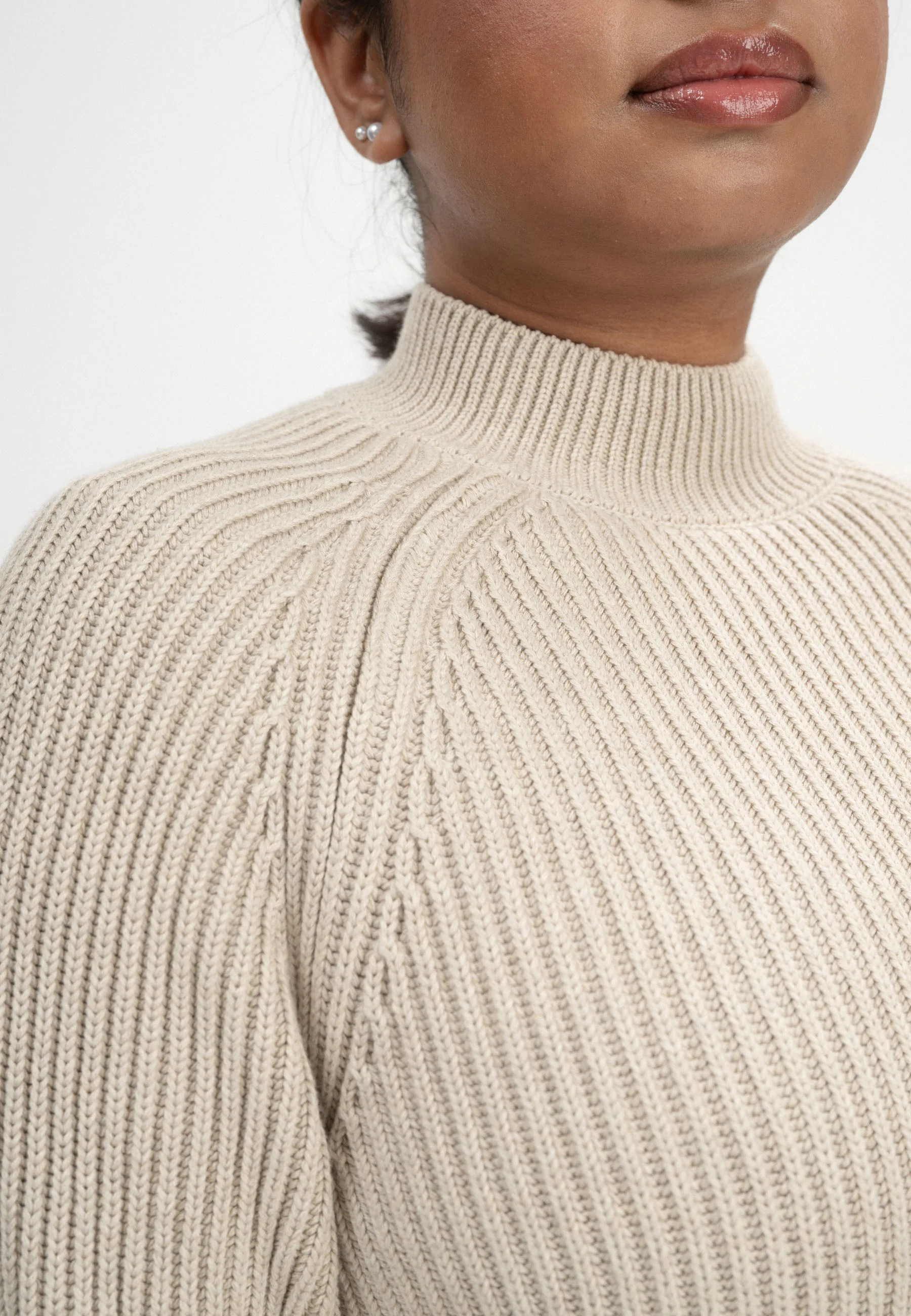 Rippstrick Stehkragenpullover Style ANALAH - Image 19