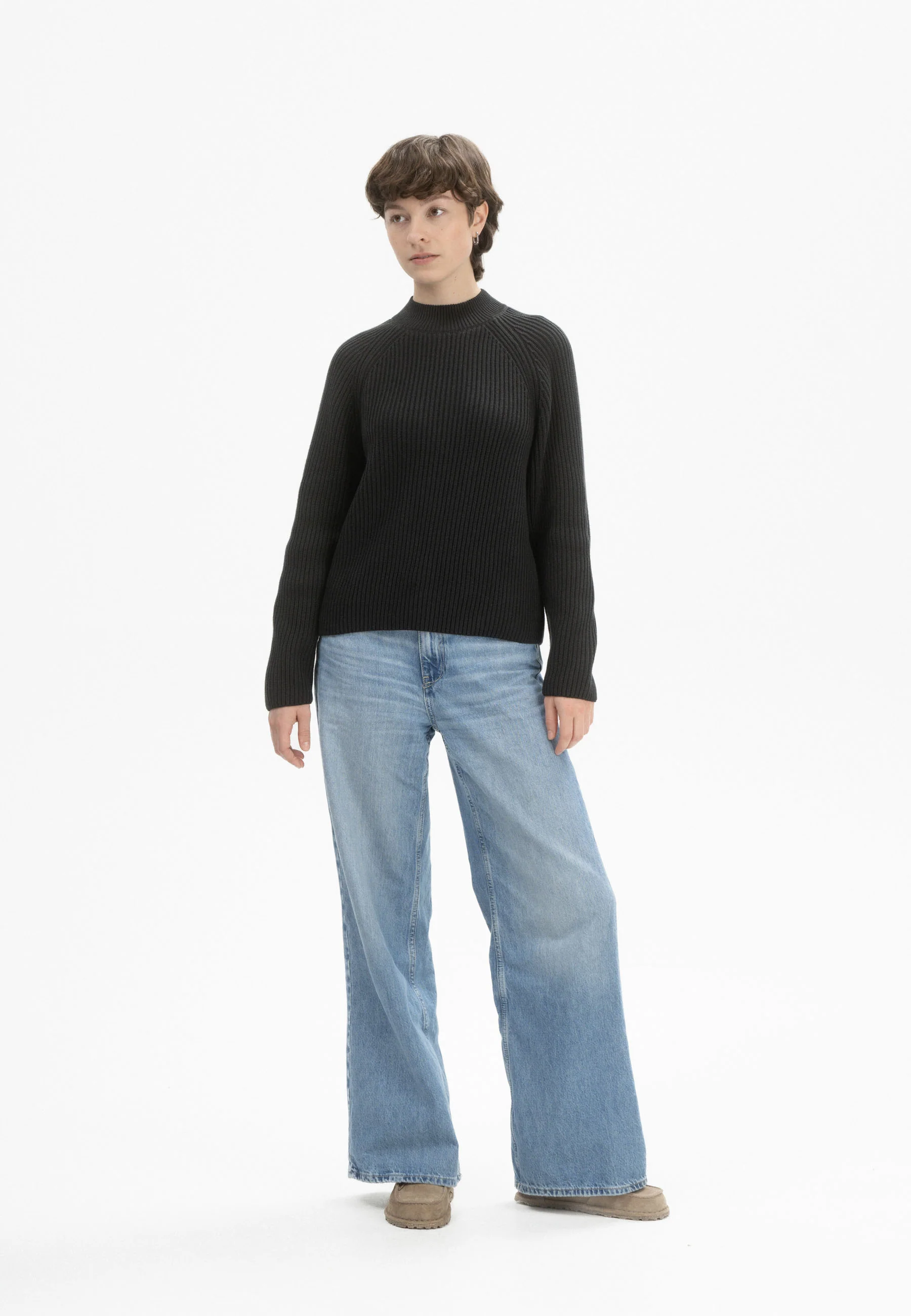 Rippstrick Stehkragenpullover Style ANALAH - Image 3