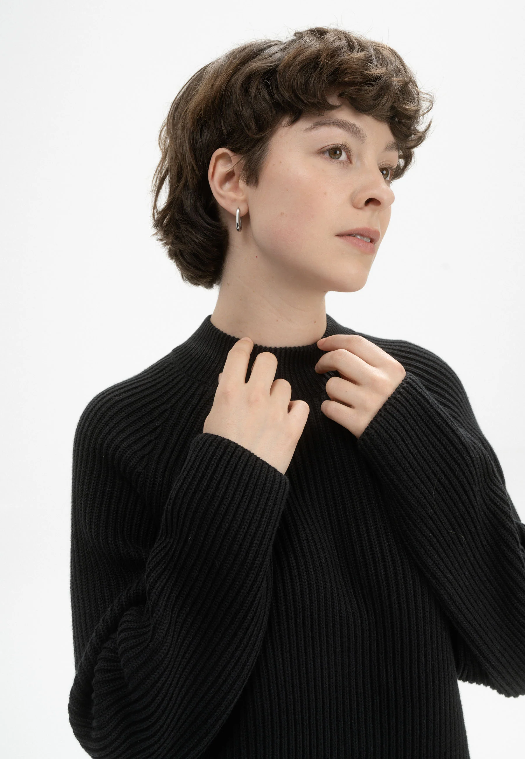 Rippstrick Stehkragenpullover Style ANALAH - Image 4