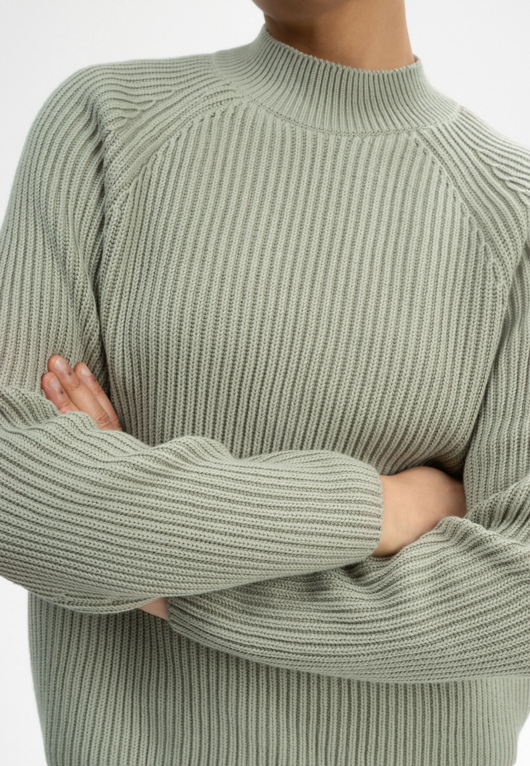 Rippstrick Stehkragenpullover Style ANALAH - Image 9