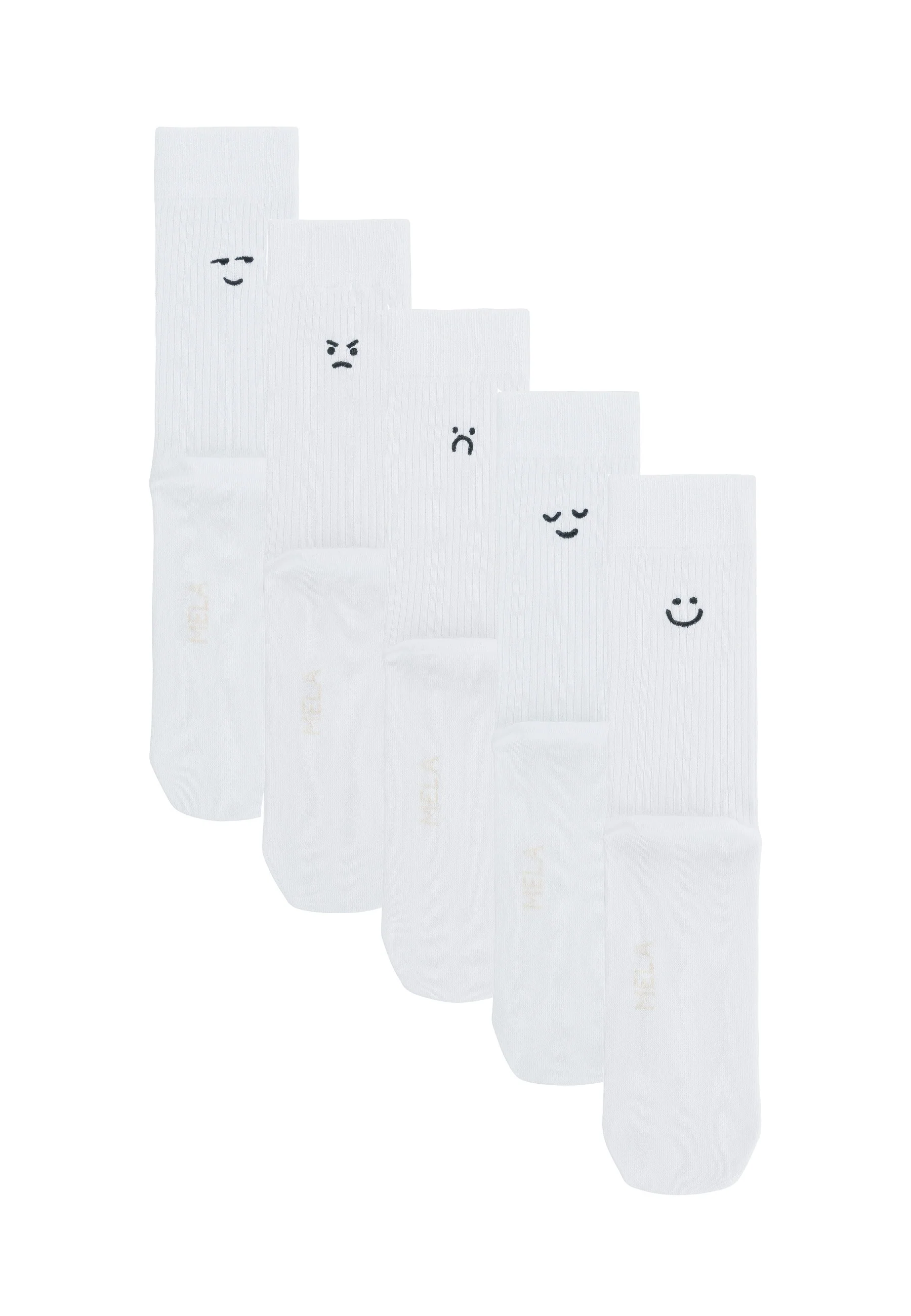 Gerippte Socken Stickerei 5 Paare - Image 4