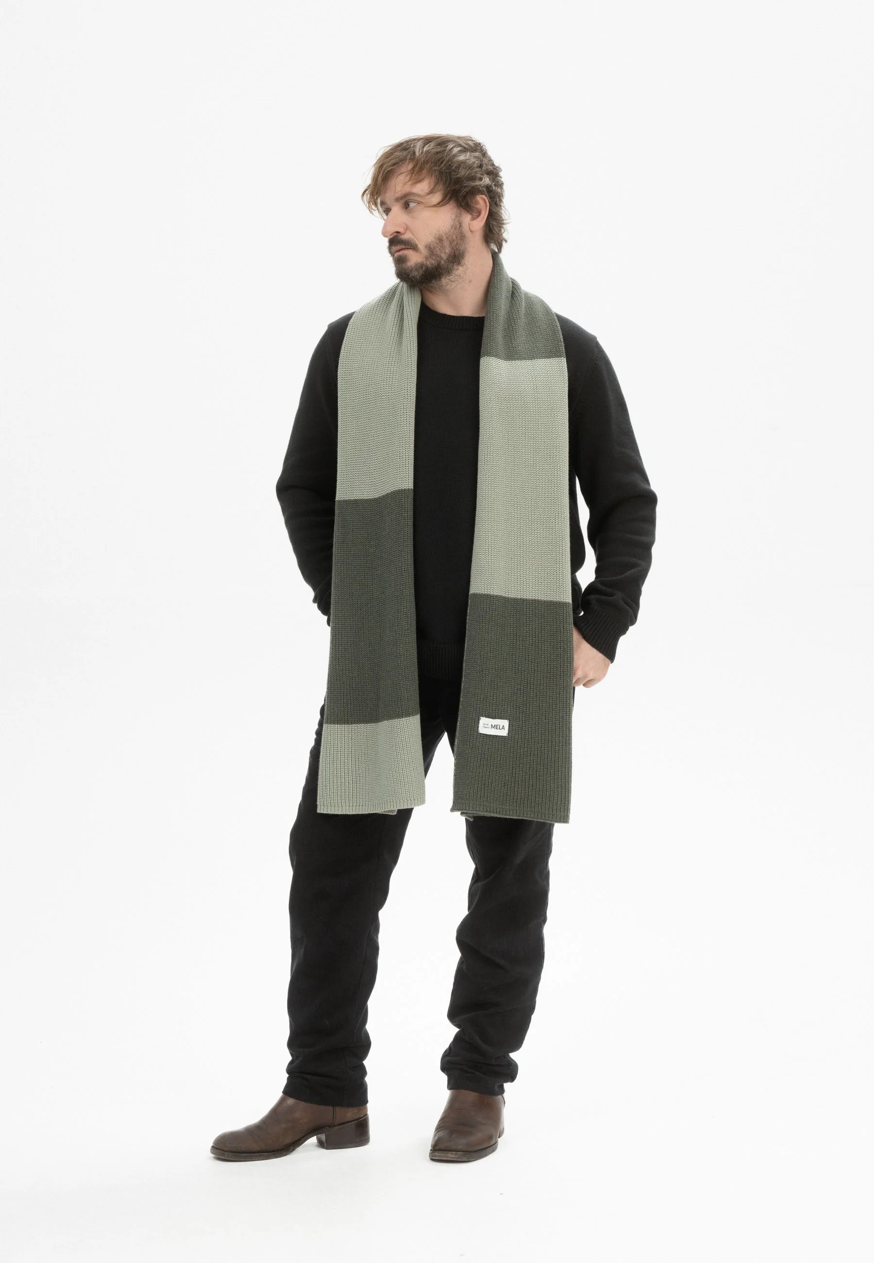 Rippstrick multicolor Schal Style KAZIM - Image 8